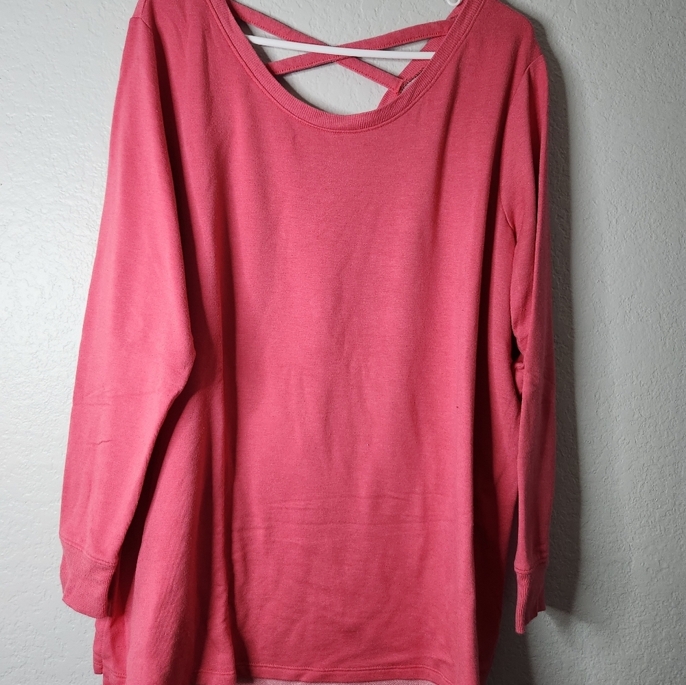 Plus size long sleeve tunic